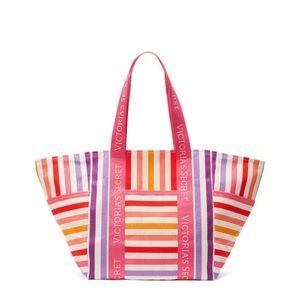 Victoria secret Canvas Striped Summer tote 👜 ♥️